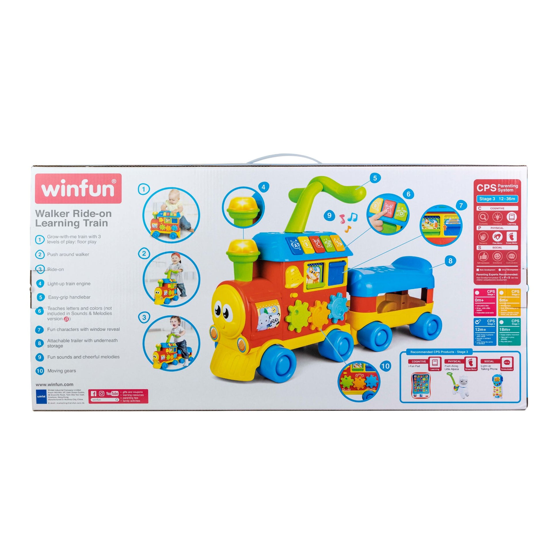 Winfun Walker Ride-On Learning Train – Toyworld NZ