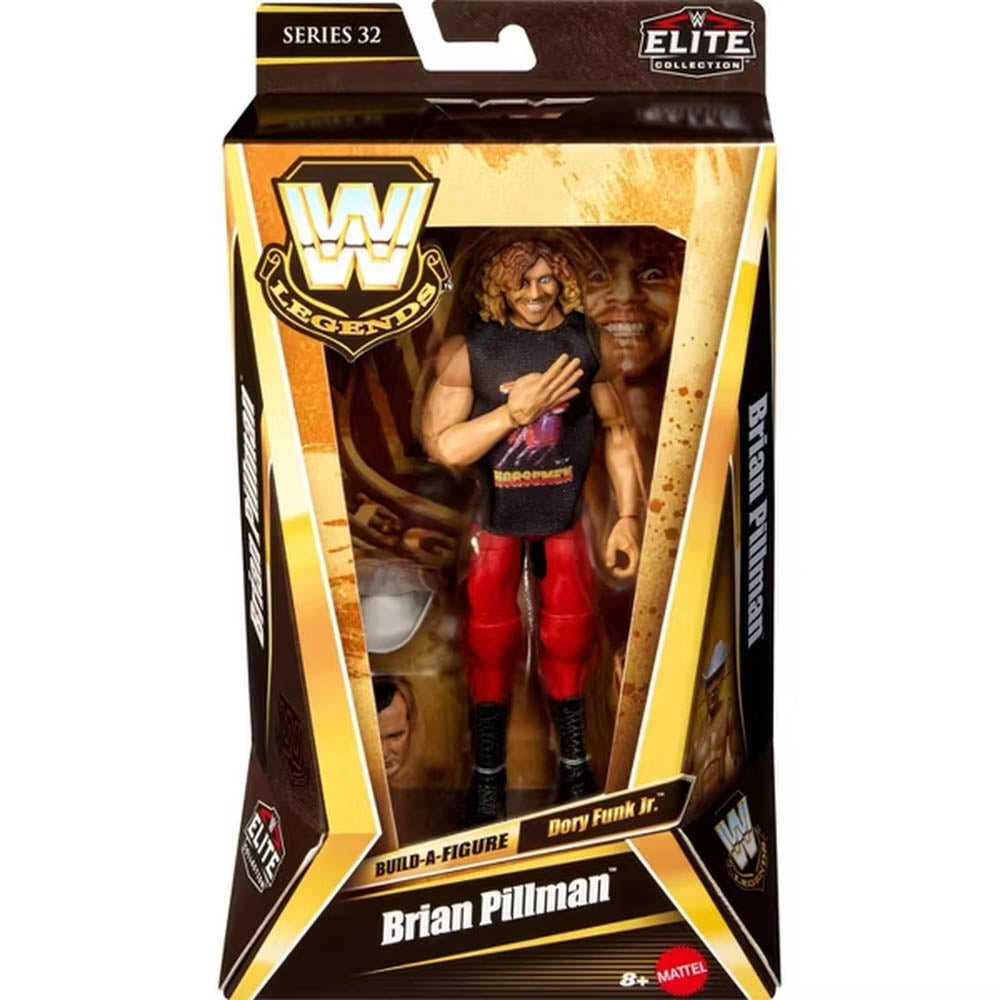 WWE Legends Elite Collection Series 21 Action Figure - Brian Pillman toy.