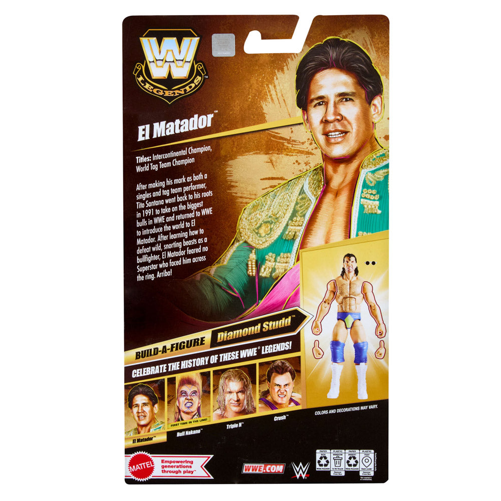 WWE Legends Elite Collection Series 31 Action Figure - El Matador toy.