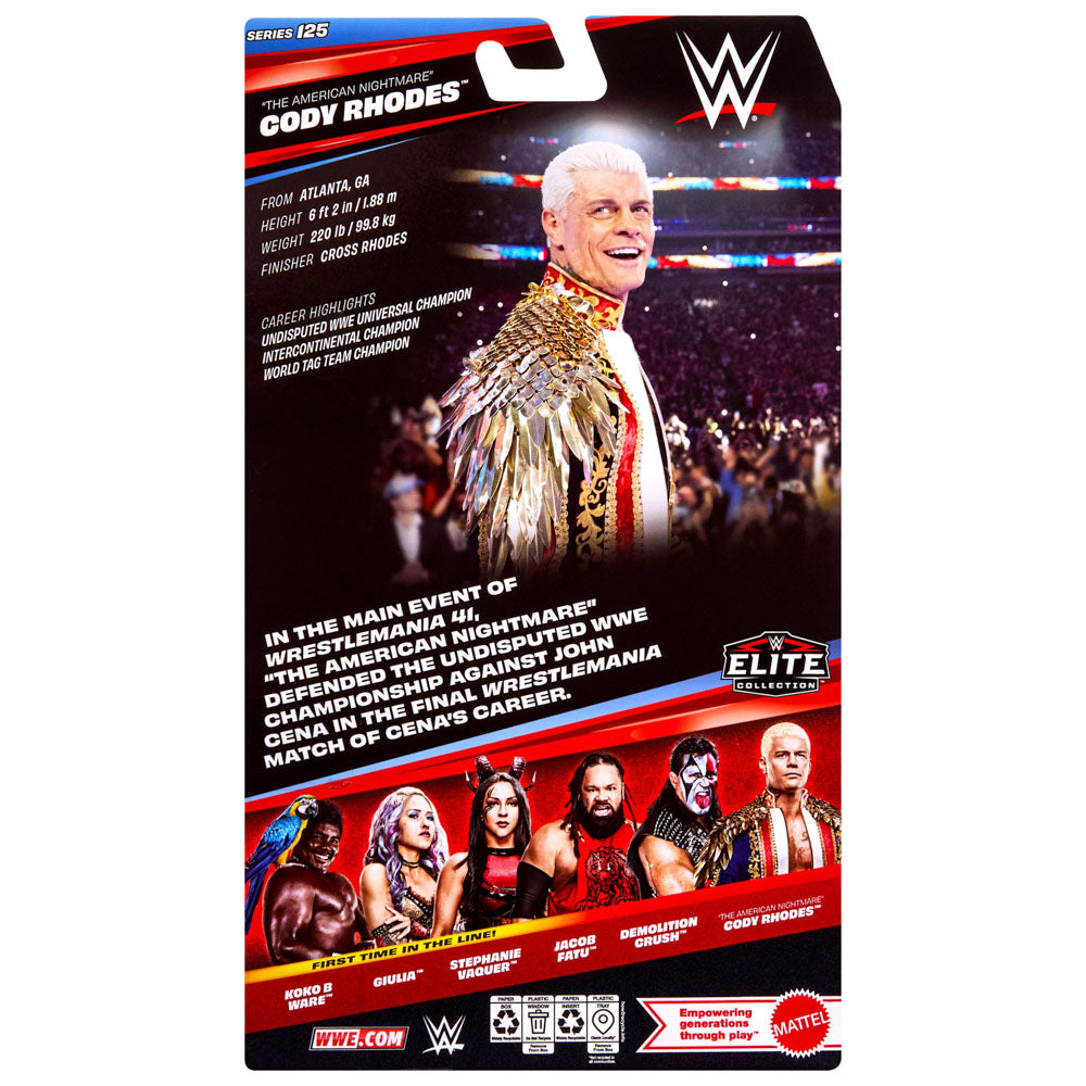 WWE Elite Collection Series 125 Action Figure - Cody Rhodes "The American Nightmare"