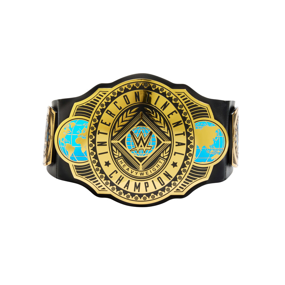 Close up of the WWE Intercontinental Championship Title Wrestling Belt for Dress ups
