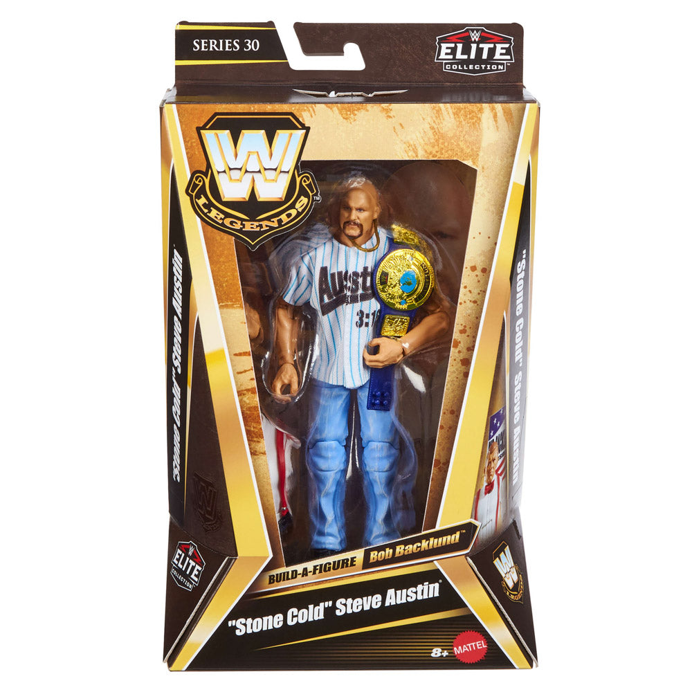 WWE Legends Elite Collection Stone Cold Steve Austin Action Figure doll, in packaging
