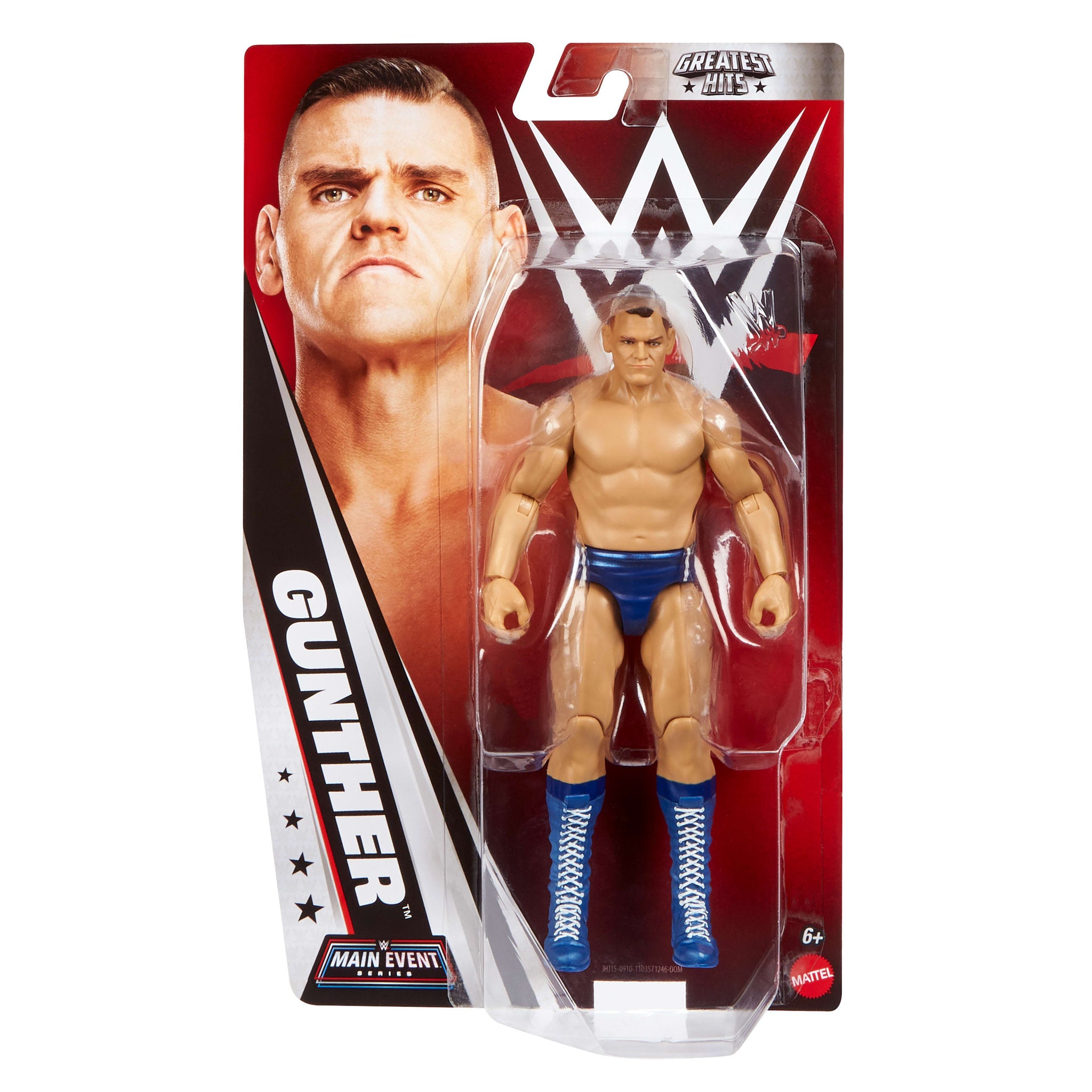 WWE Main Event Greatest Hits Gunther Action Figure doll, in packaging