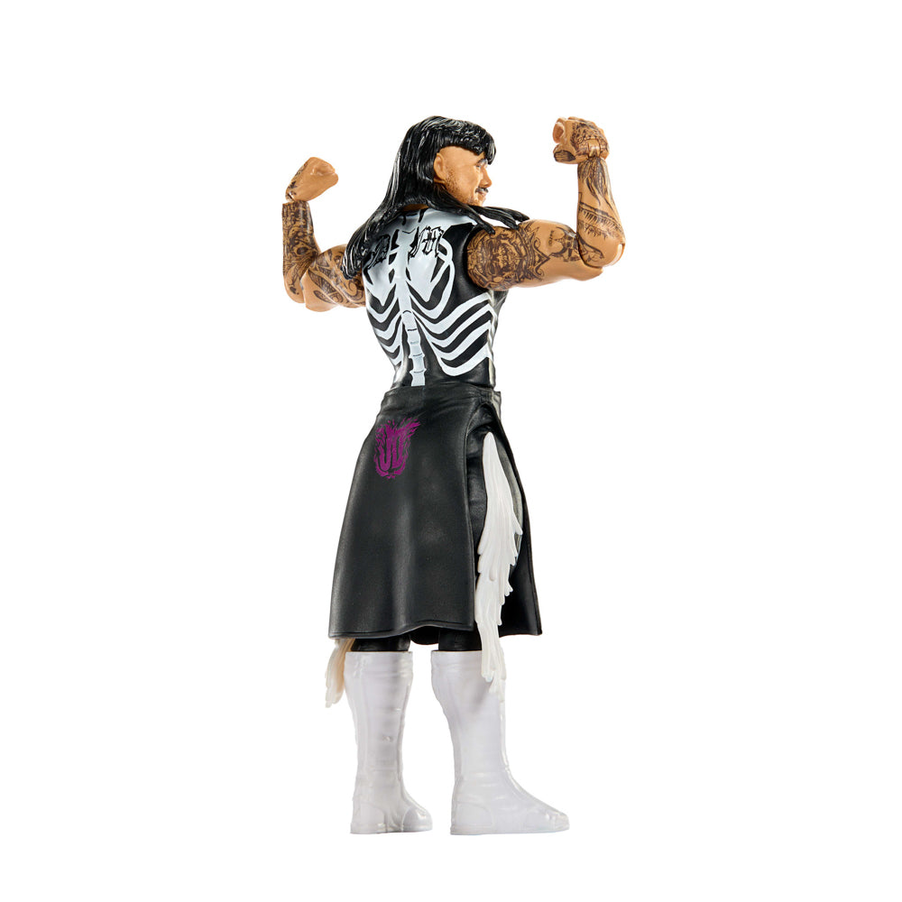 Back of the WWE Main Event Series 160 Dominik Mysterio Action Figure