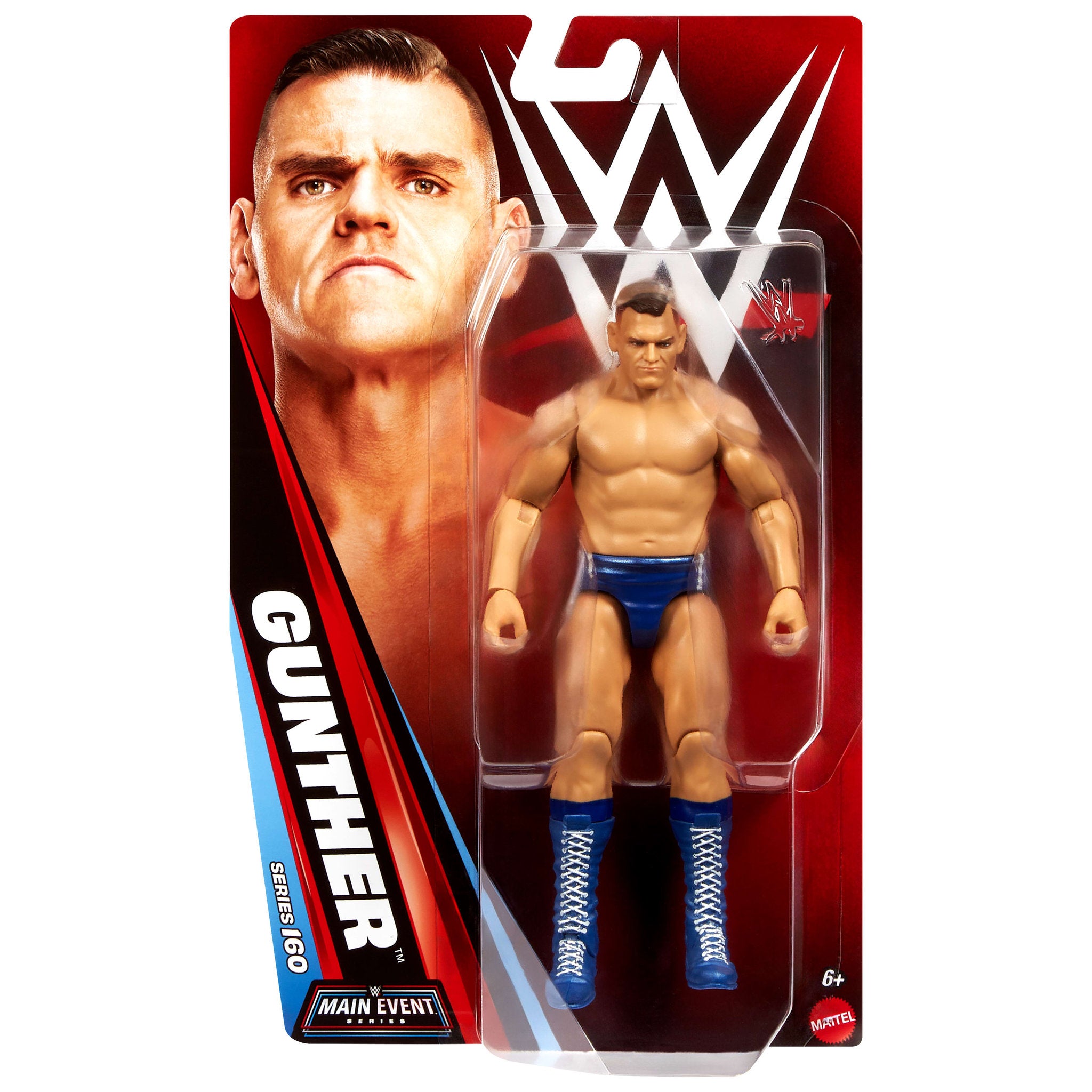 WWE Main Event Series 160 Gunther Action Figure doll, in packaging