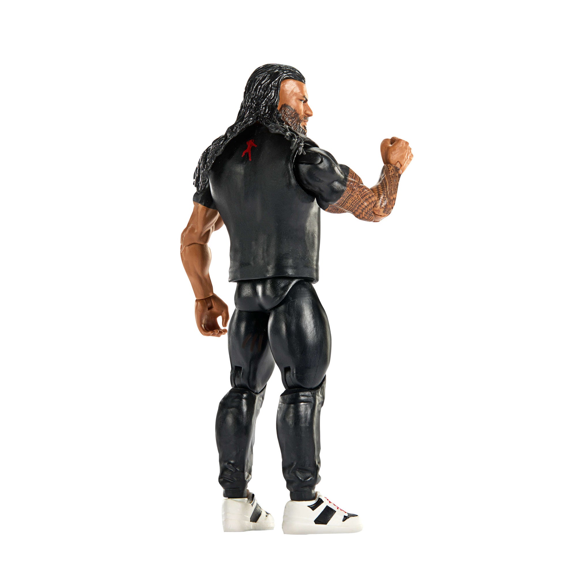Back of the WWE Main Event Series 160 Roman Reigns Action Figure doll