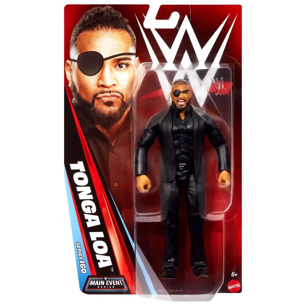 WWE Main Event Series 160 Tonga Lao Action Figure doll, in packaging