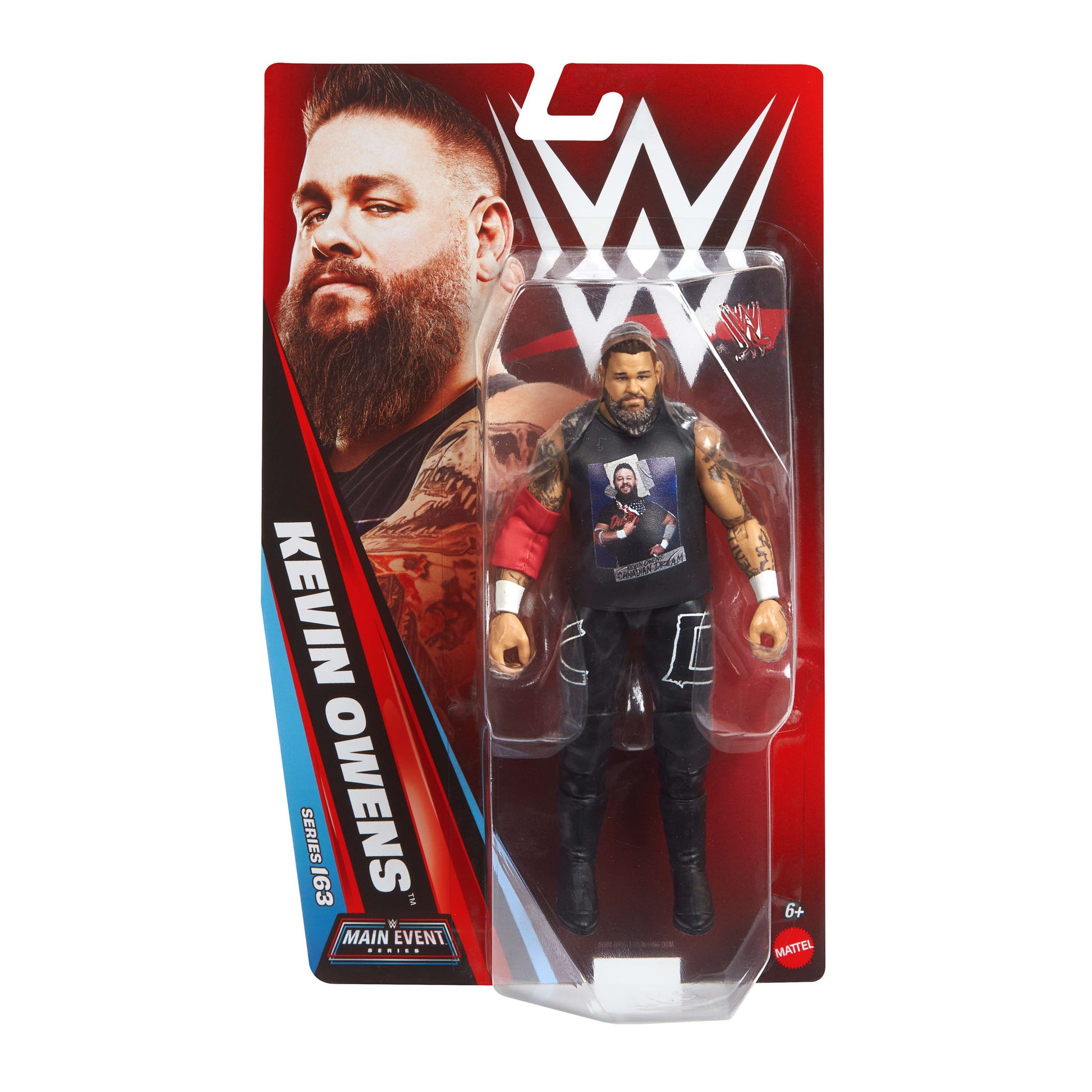 WWE Main Event Series 163 Kevin Owens Action Figure doll, in packaging
