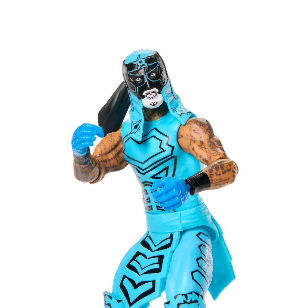 Close up of the WWE Main Event Series 163 Penta Action Figure doll