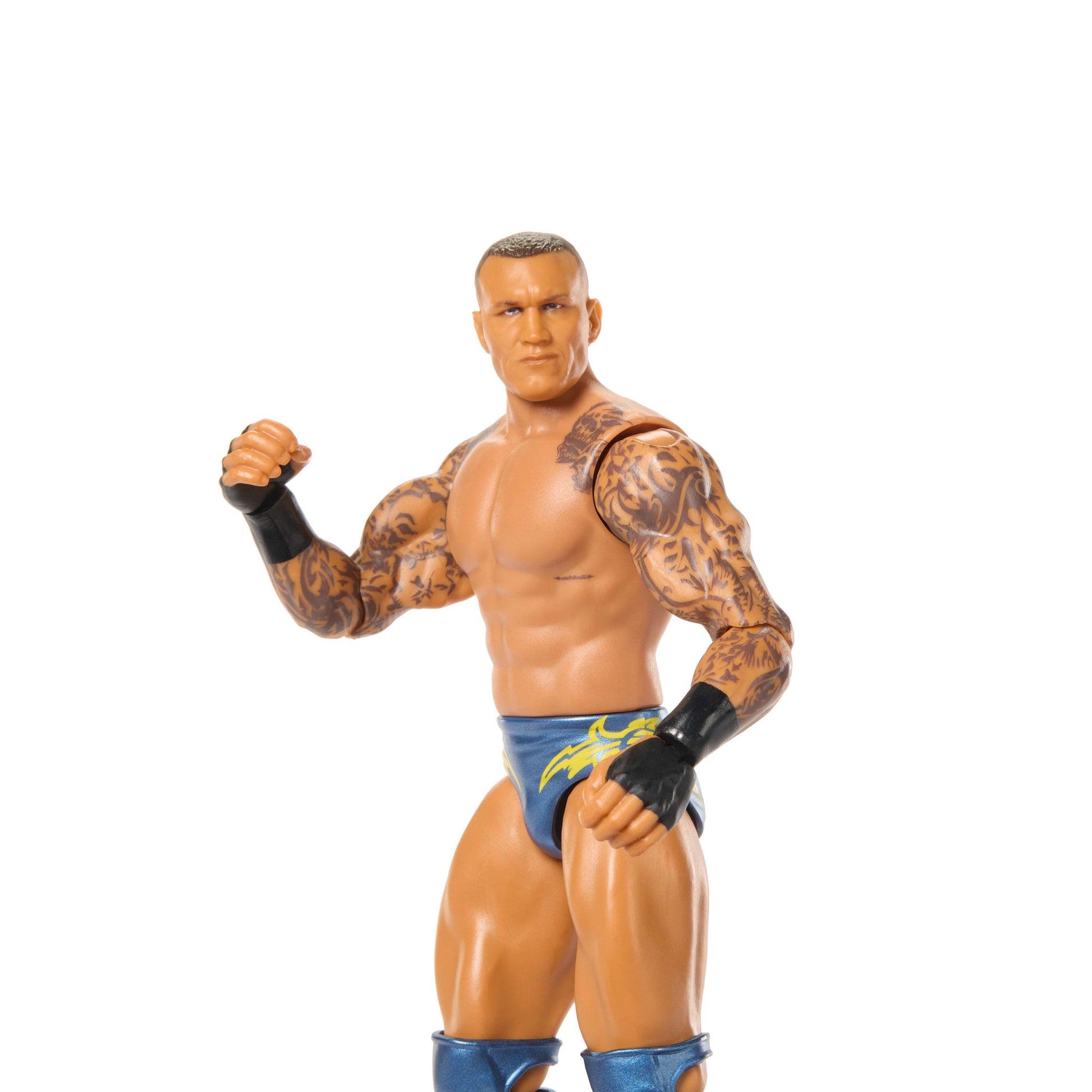 Close up of the WWE Main Event Series 163 Randy Orton Action Figure doll