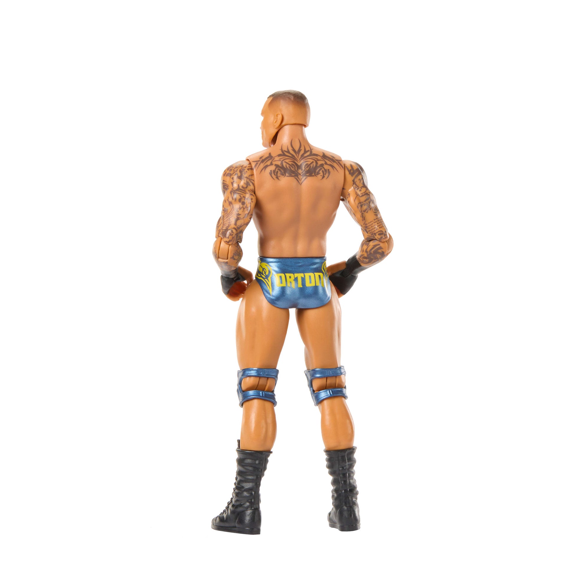 Back of the WWE Main Event Series 163 Randy Orton Action Figure doll