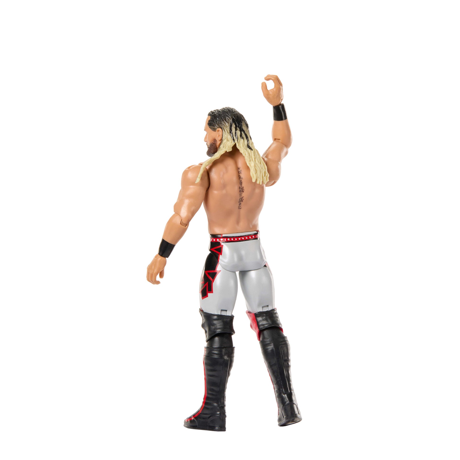 Back of the WWE Main Event Series 163 Seth Rollins Action Figure doll