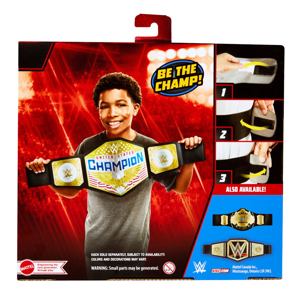 Back packaging of the WWE United States Champion Belt