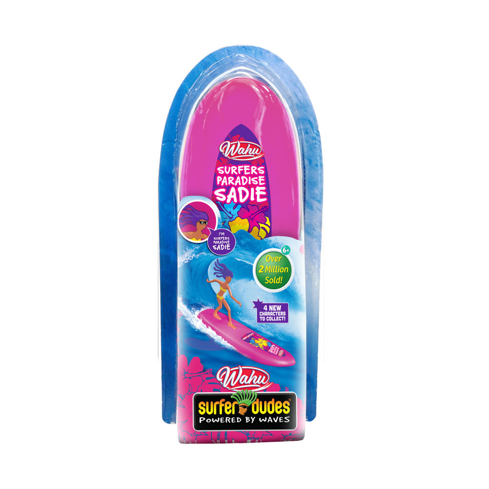Wahu Surfer Dudes Series 4 Surfers Paradise Sadie Beach toy, in packaging