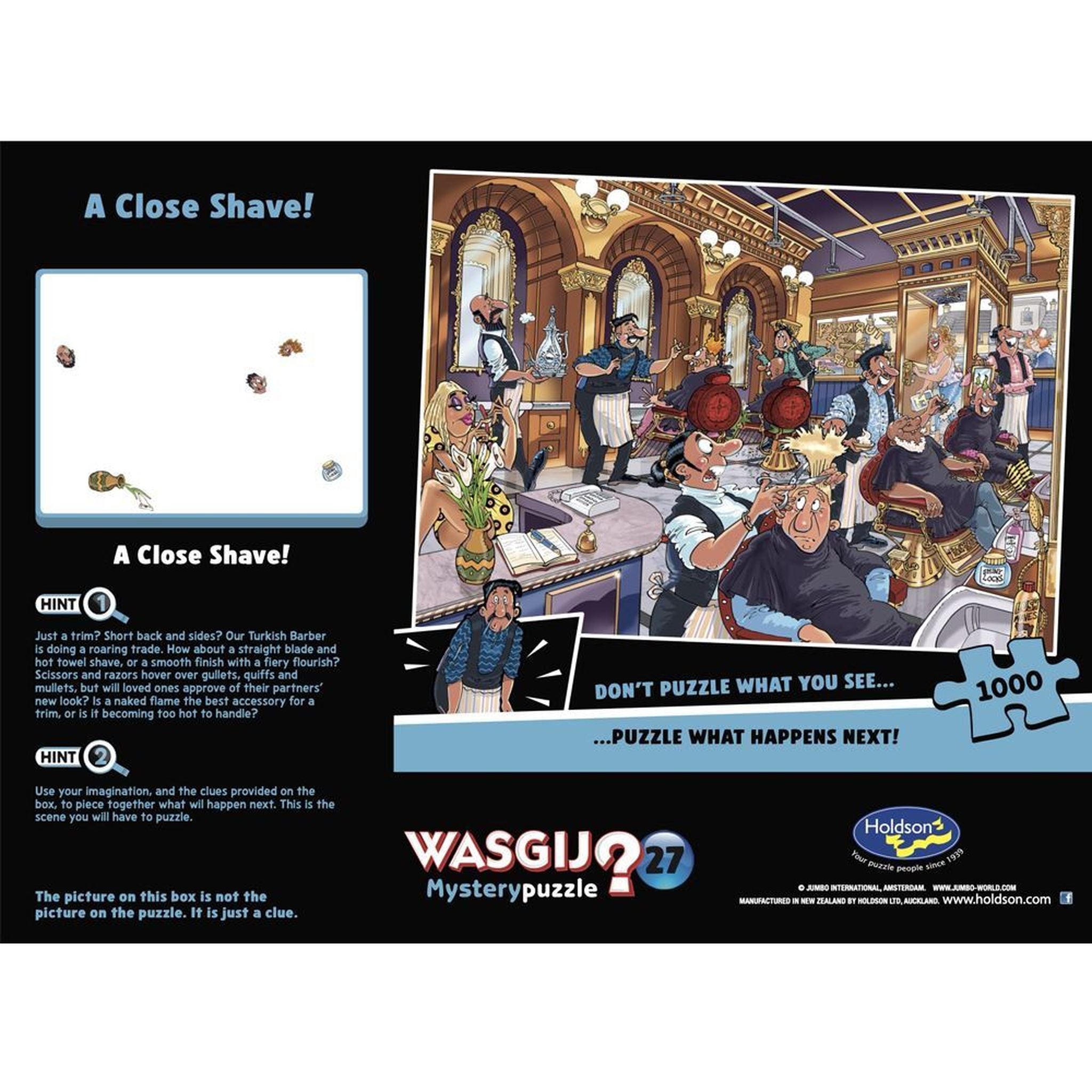 Wasgij Mystery 27, 1000pc (A Close Shave)