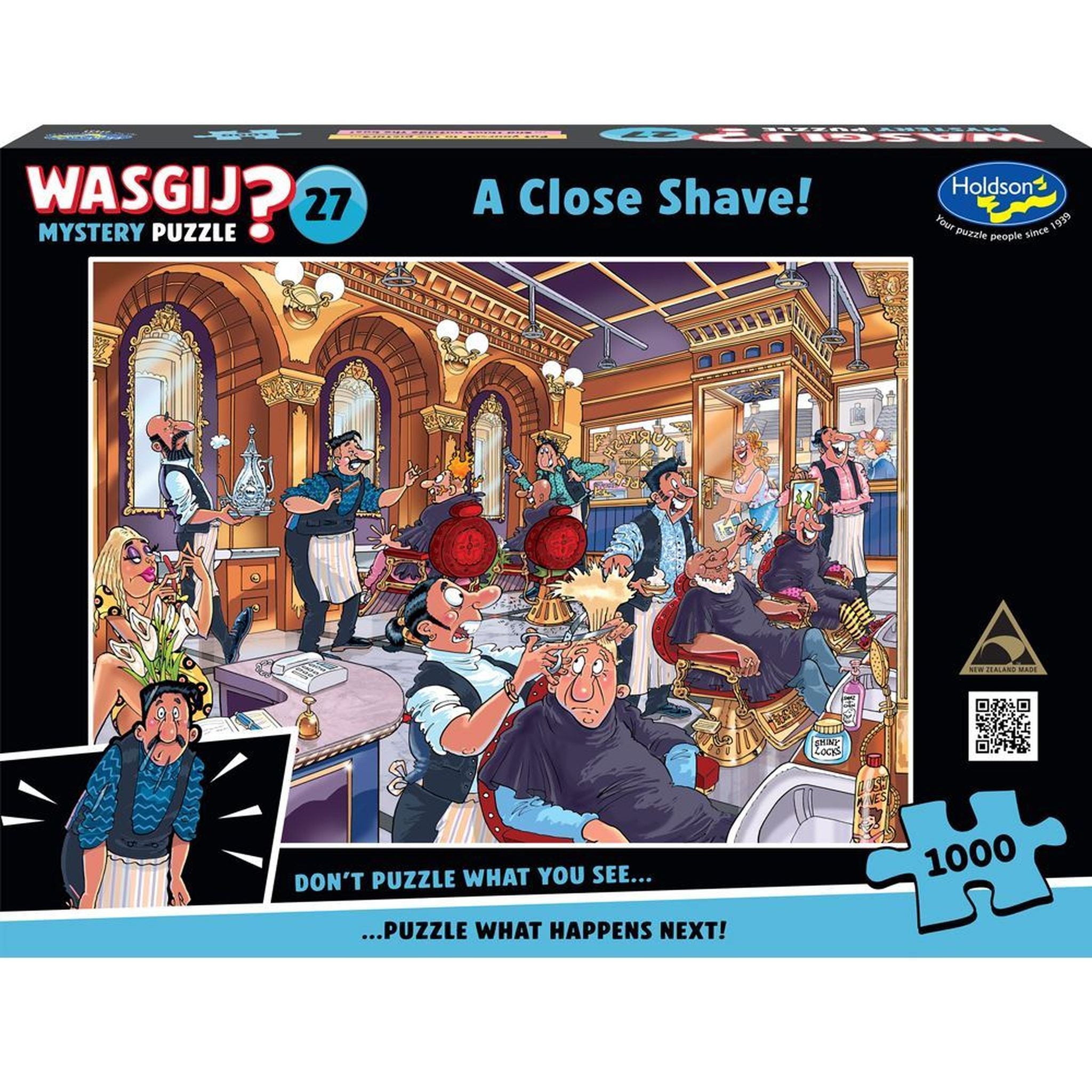 Wasgij Mystery 27, 1000pc (A Close Shave)