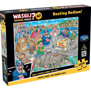 Wasgij Original #47 Boating Bedlam! 1000 Piece Jigsaw Puzzle set in box