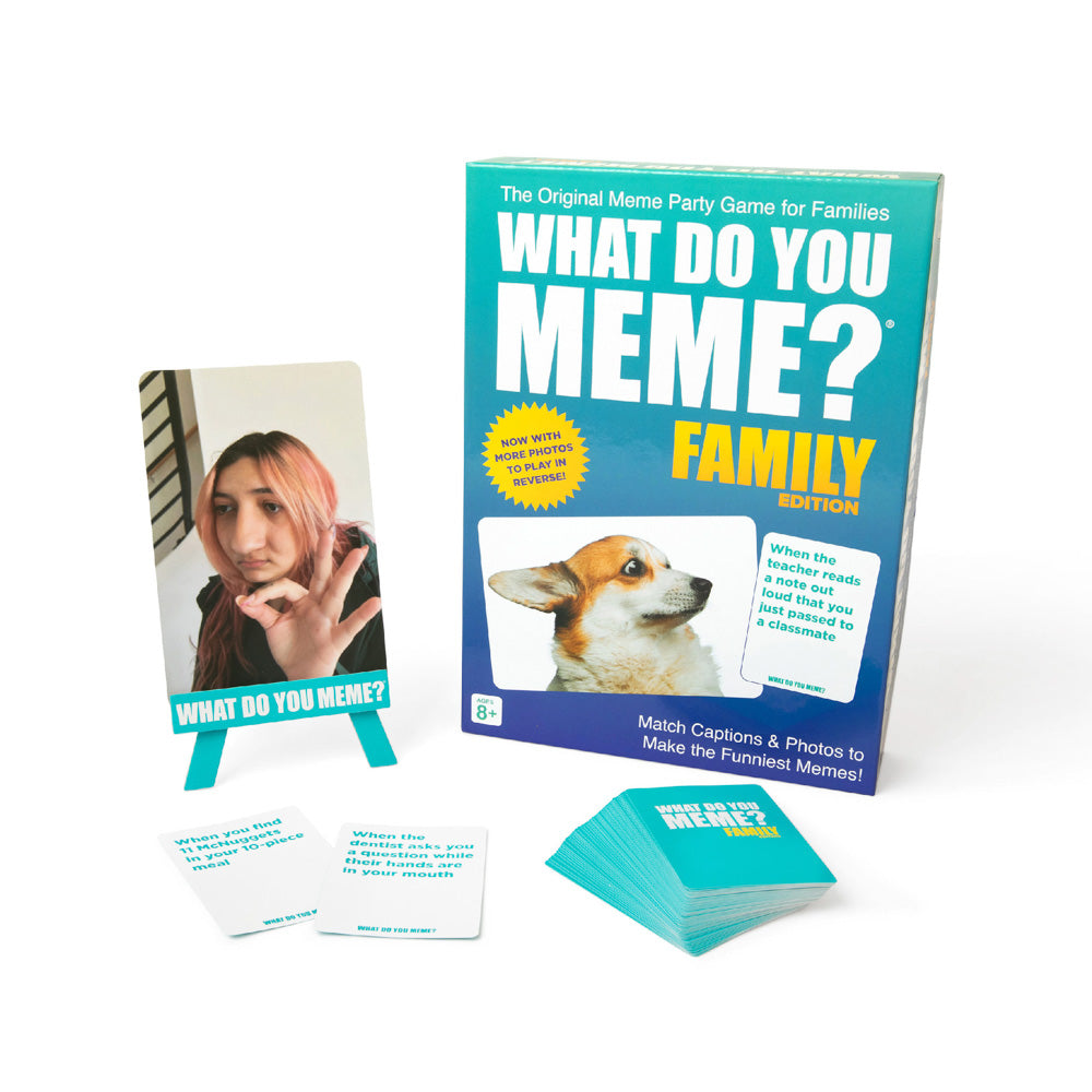 What Do You Meme? Family Edition card game.