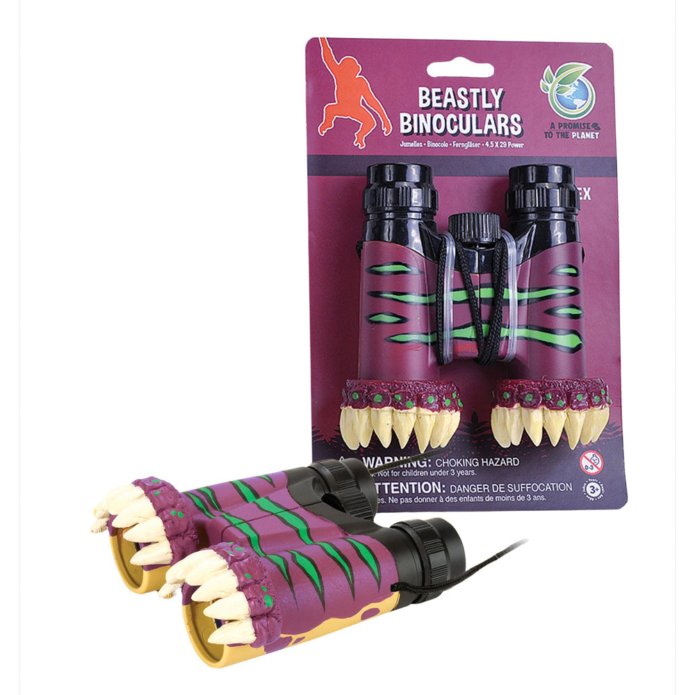 Wild Republic toy Binoculars - Beastly Dino T-Rex print.