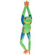 Wild Republic Eco 21 Inch Hanging Plush - Red-Eyed Tree Frog soft toy.