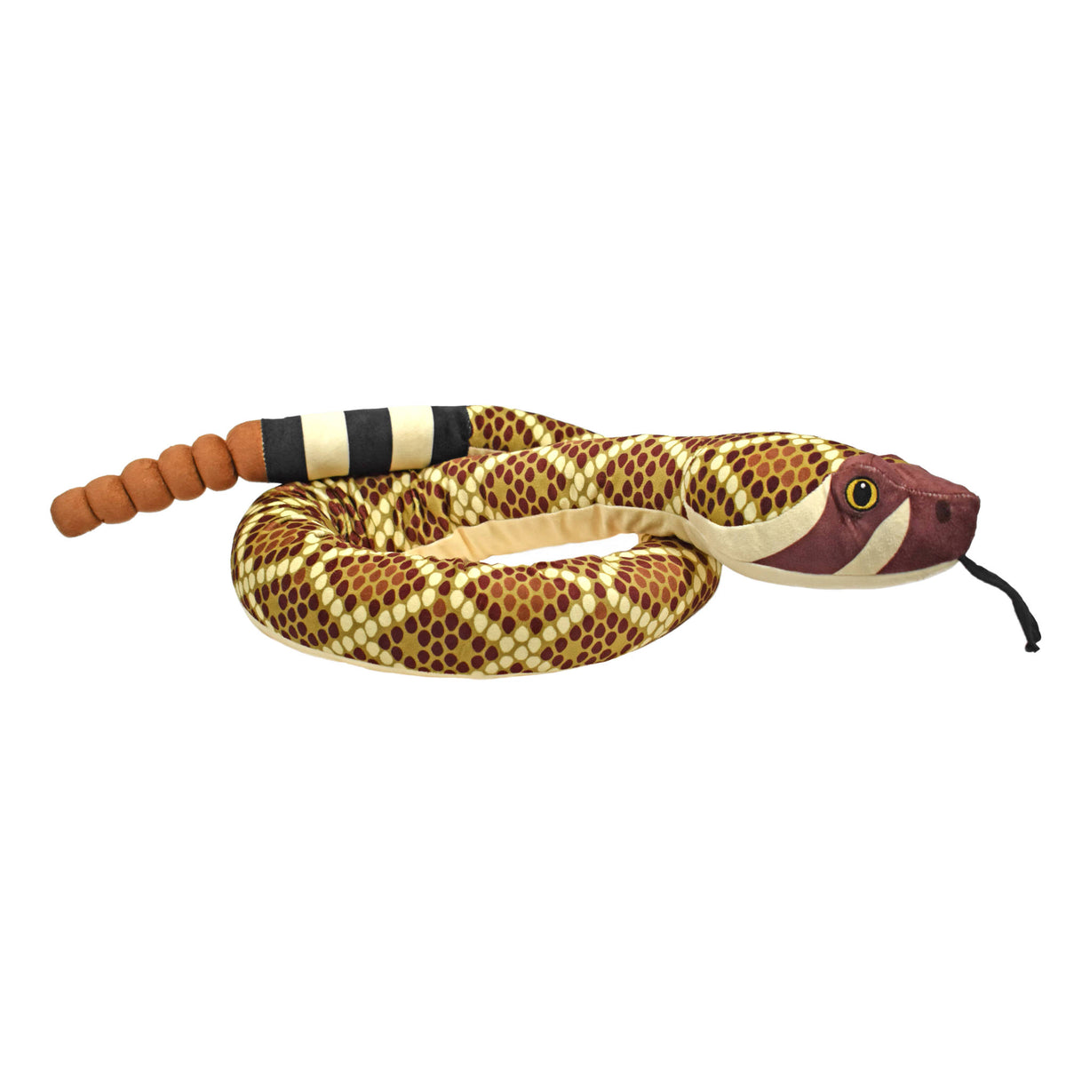 Wild Republic Eco Snake 54 Inch Plush - Western Diamondback.