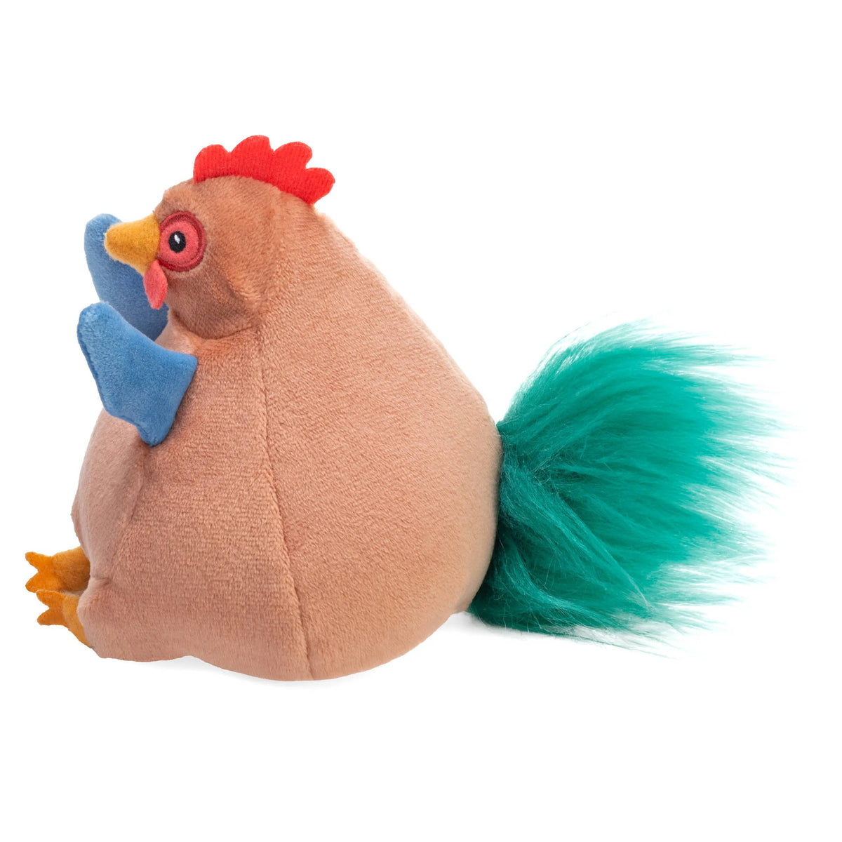 Wild Republic Flipkins 5-Inch Plush soft toy Chicken, with weighted bottom for flipping game.