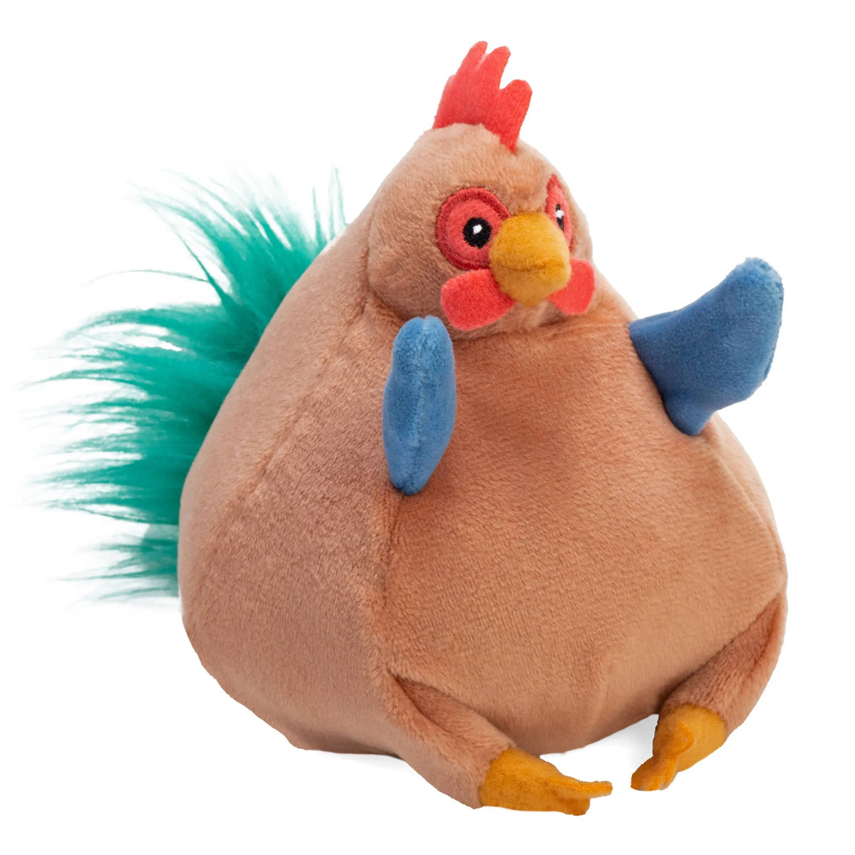 Wild Republic Flipkins 5-Inch Plush soft toy Chicken, with weighted bottom for flipping game.