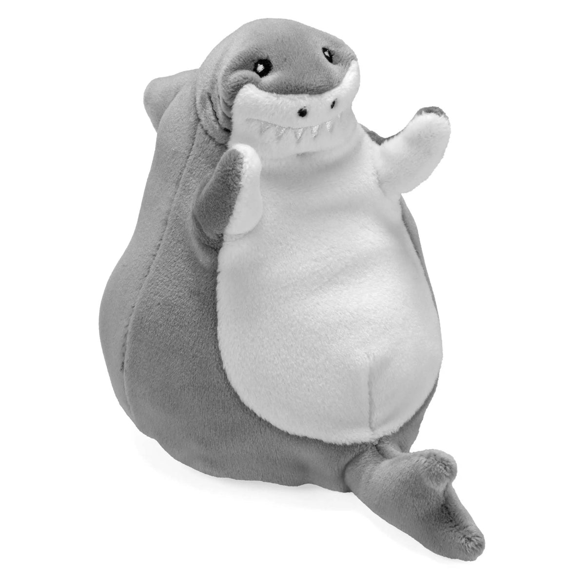 Wild Republic Flipkins 5 Inch Plush - Great White Shark toy for flipping game.