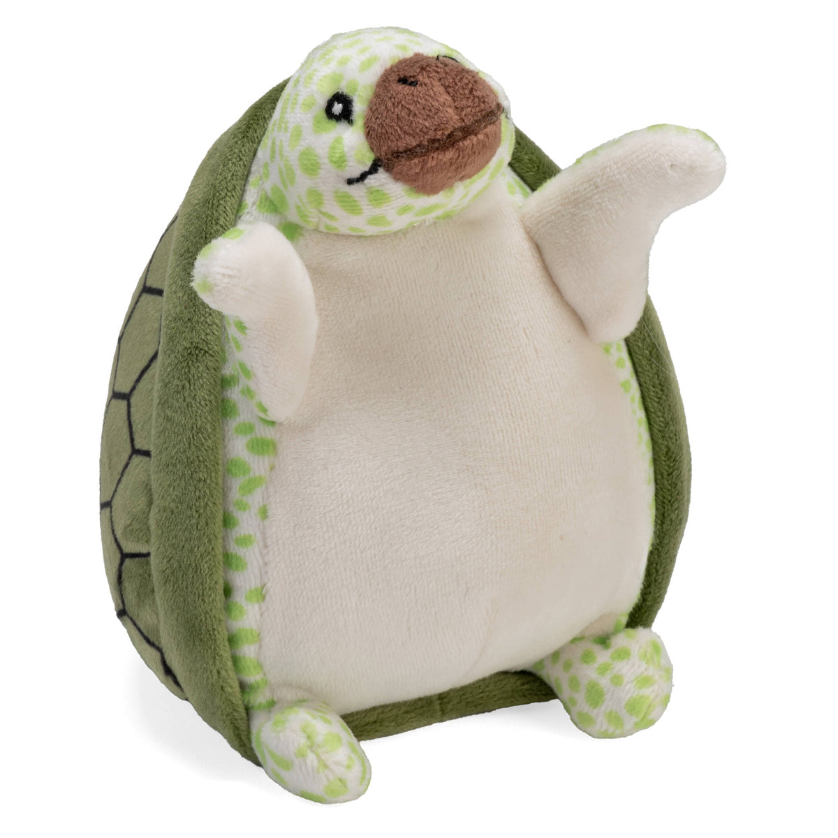 Wild Republic Flipkins 5 Inch Plush - Sea Green Turtle toy, for flipping game.