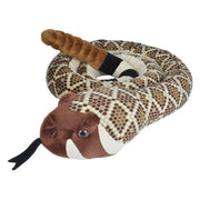 Wild Republic Jumbo Snake 110 Inch Plush - Western Diamondback.