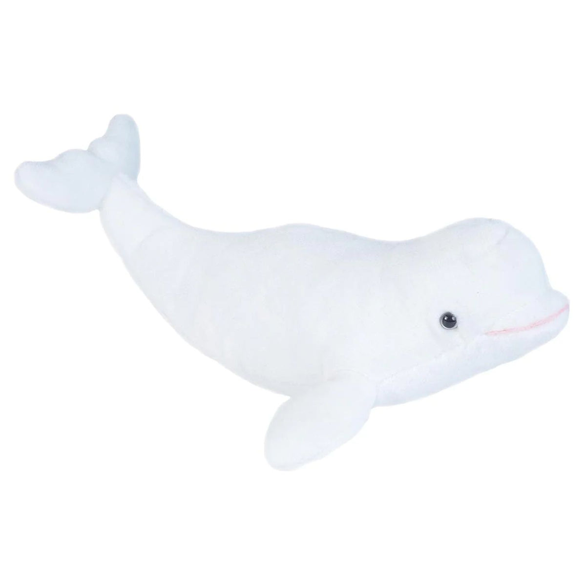 Wild Republic Mini Cuddlekins 8 Inch Plush - Beluga Whale toy.