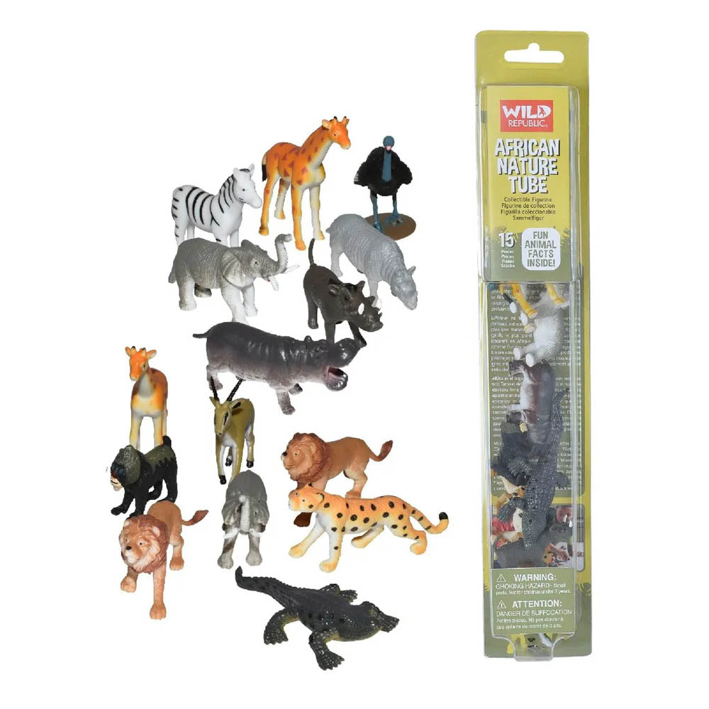 Wild Republic Nature Tube Animal Figures - African safari.