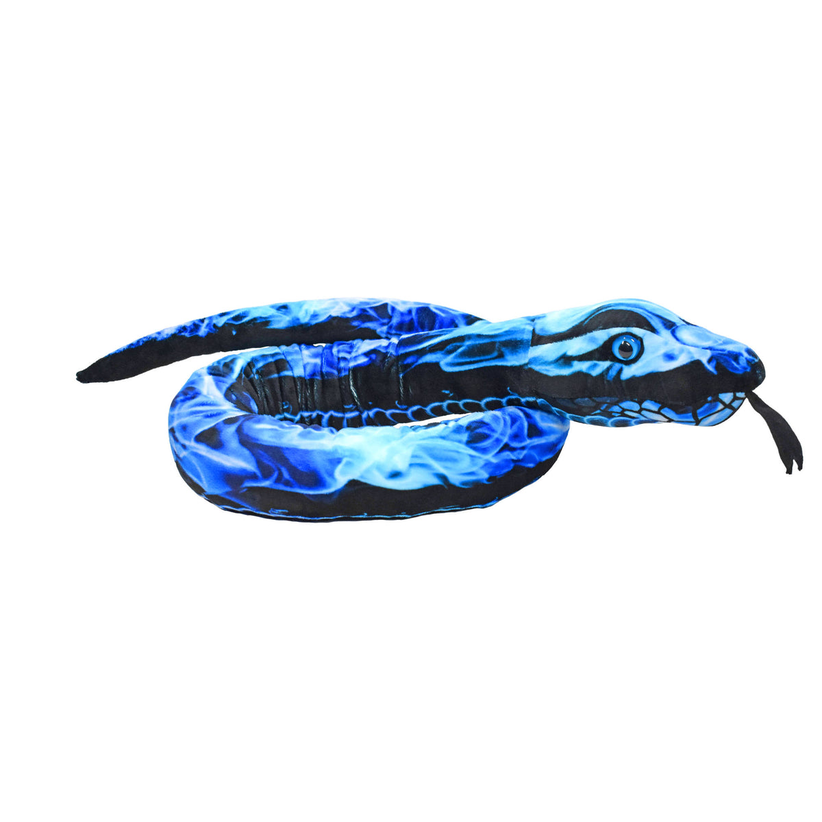 Wild Republic Snake 54 Inch Plush - Flame Blue xray print.