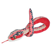 Wild Republic Snake 54 Inch Plush soft toy - Red Scales.