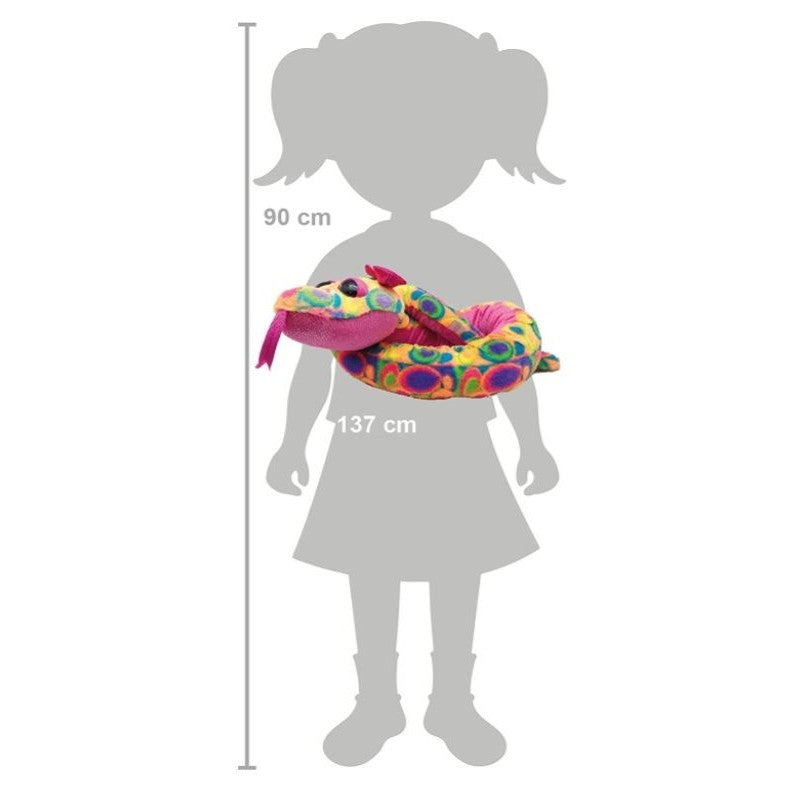 Wild Republic Sweet & Sassy 54 Inch Plush - Sherbert Snake