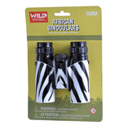 Wild Republic African Safari Binoculars with Zebra print.