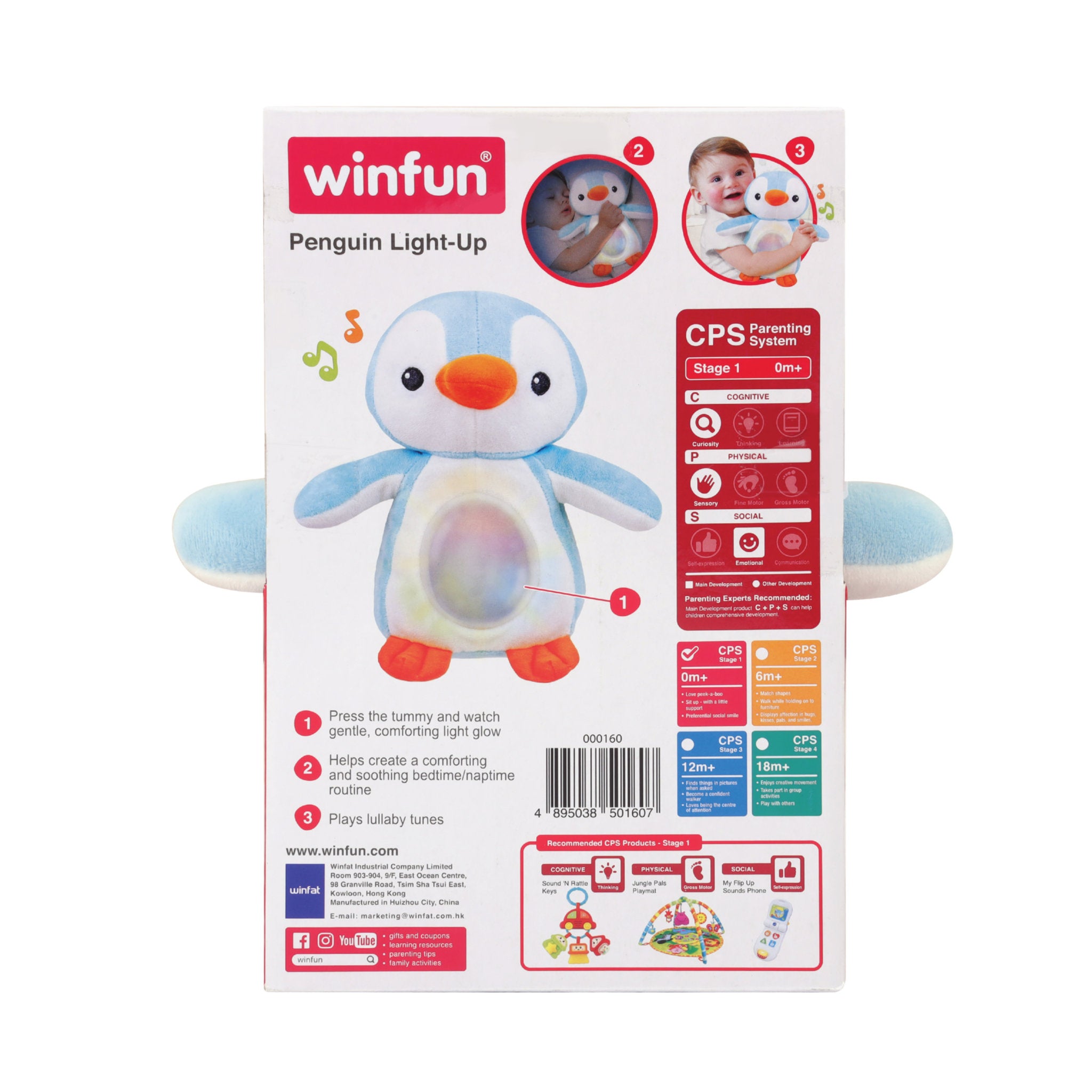 Winfun Penguin Light-Up Plush