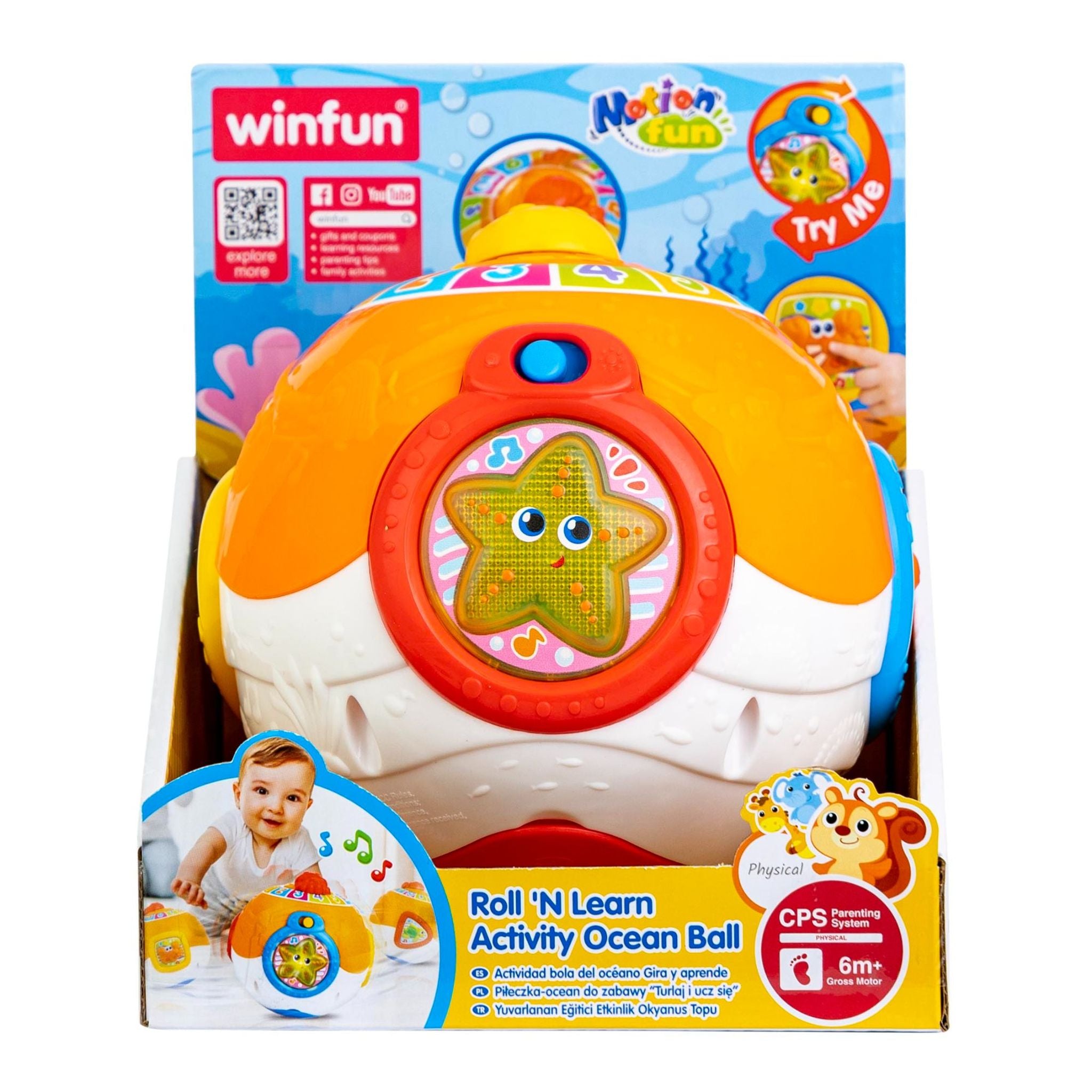 Winfun Roll N Learn Activity Ocean Ball