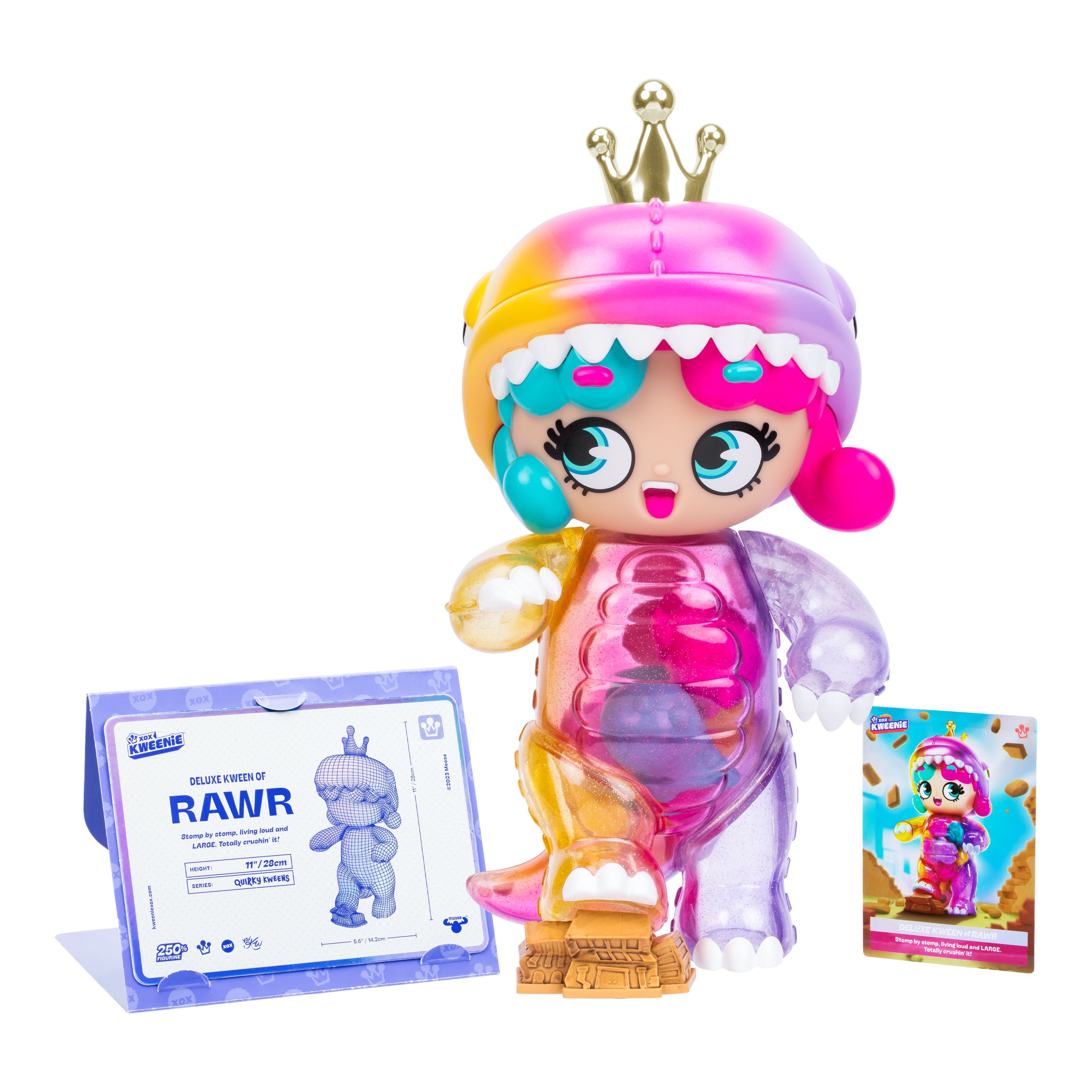 XOX Kweenies Large Deluxe Doll Figurine - Rawr