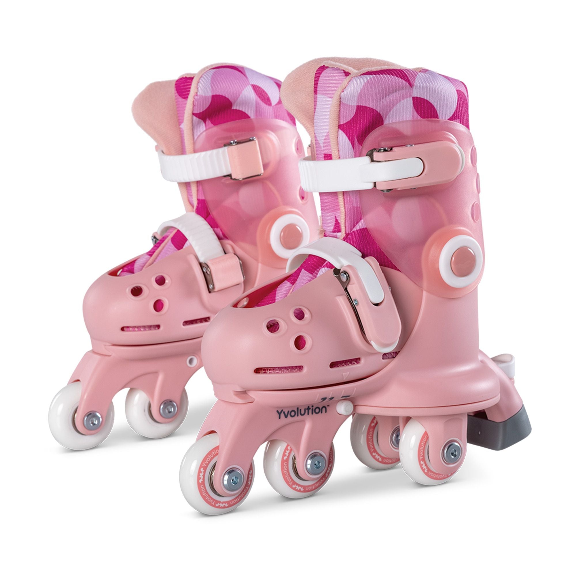 Yvolution Twista Skates Pink Size 7J - 11J