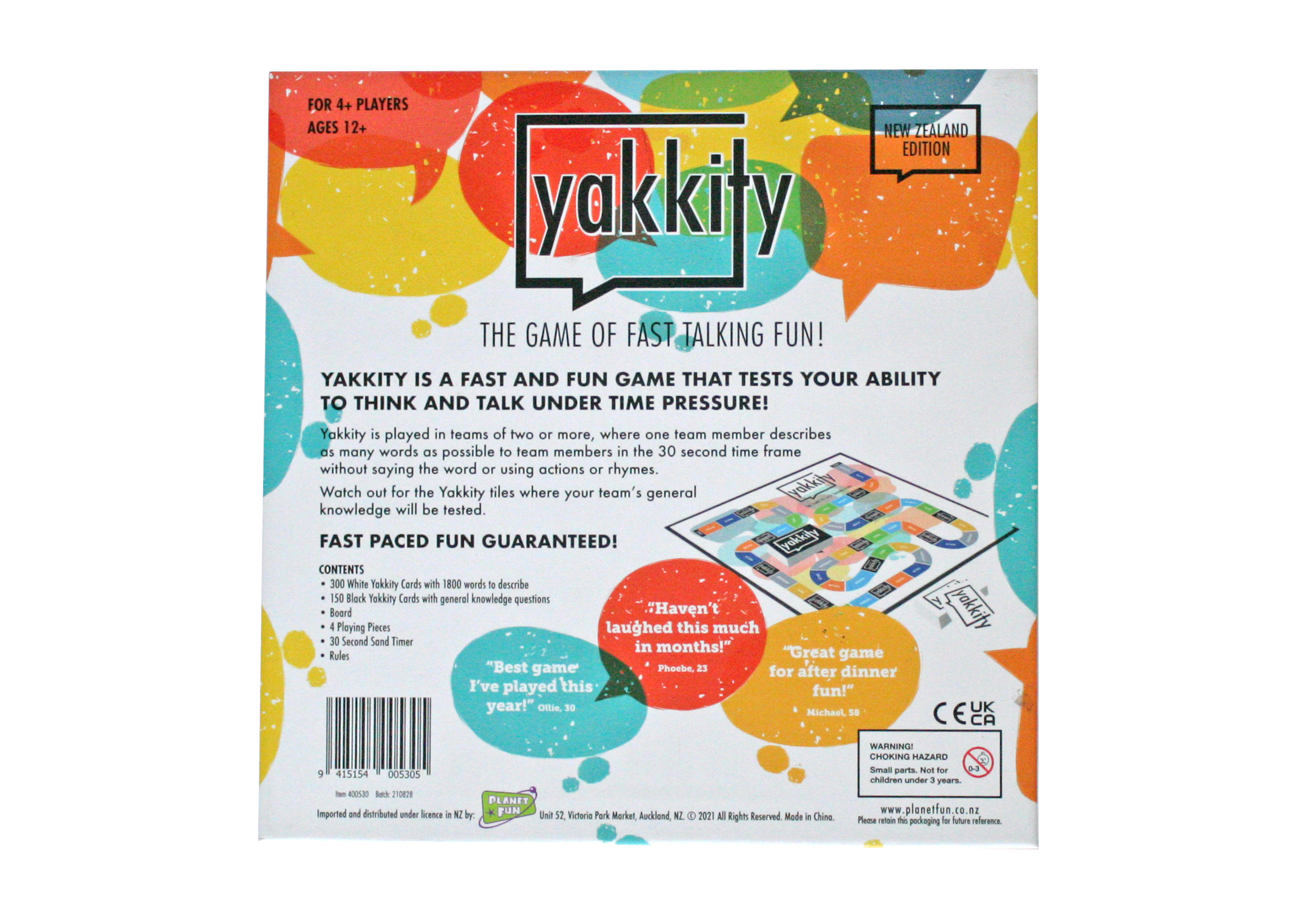 Yakkity Fast Talking Game