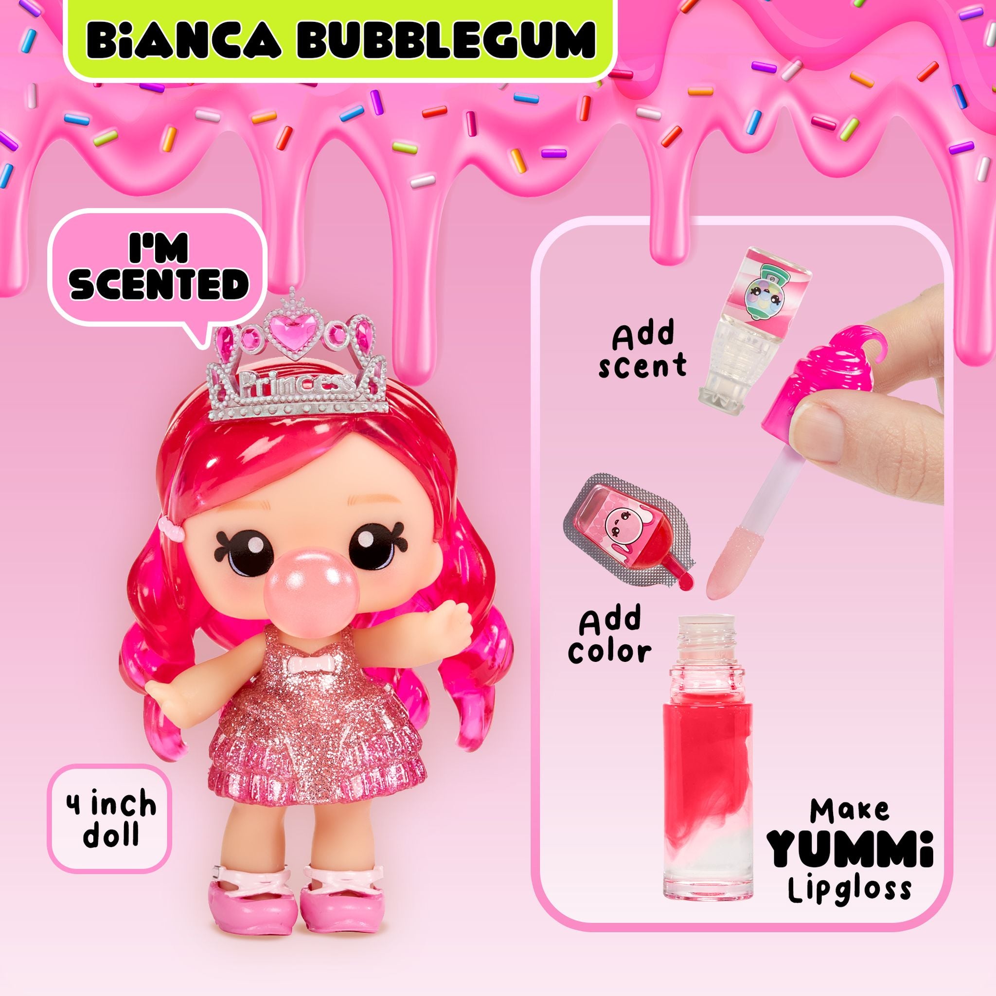 Yummiland Lipgloss Doll-Bianca Bubblegum