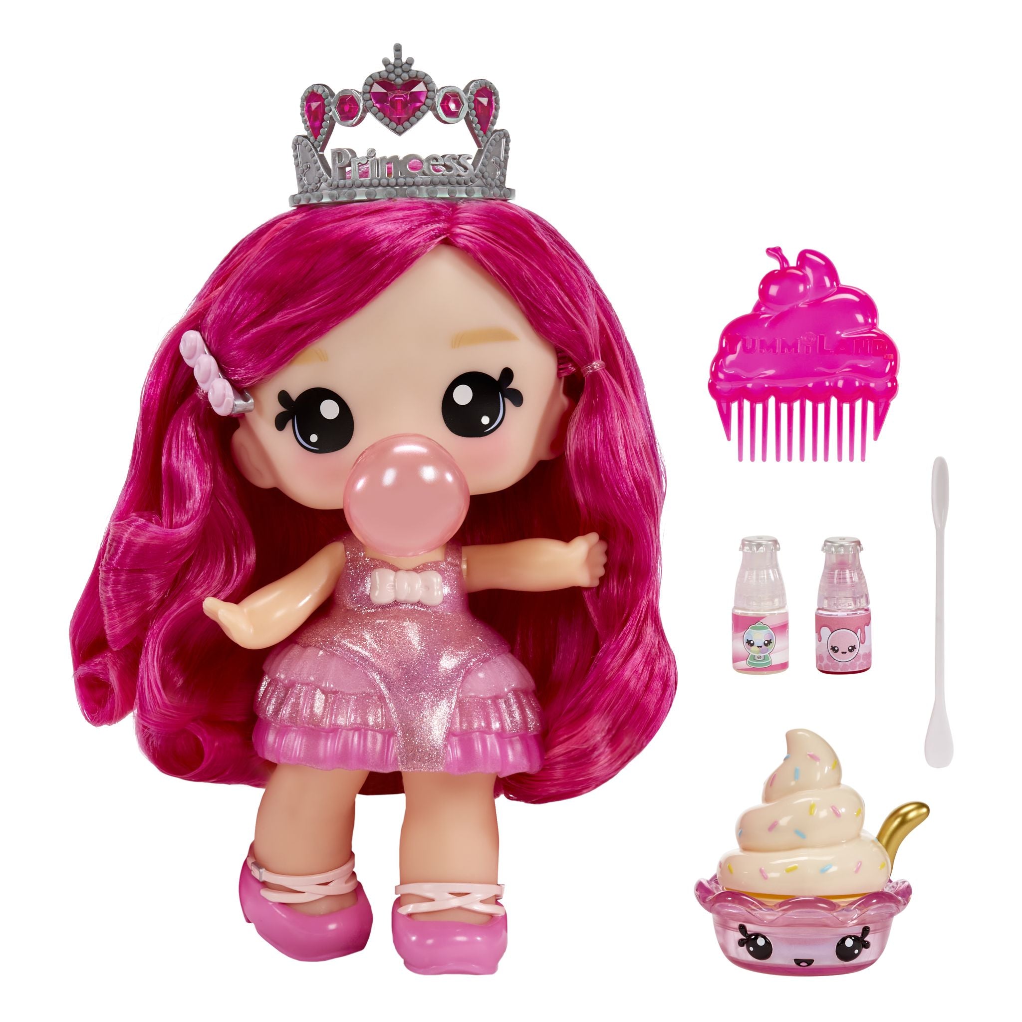 Yummiland Large Doll and Lipgloss Pet-Bianca Bubblegum