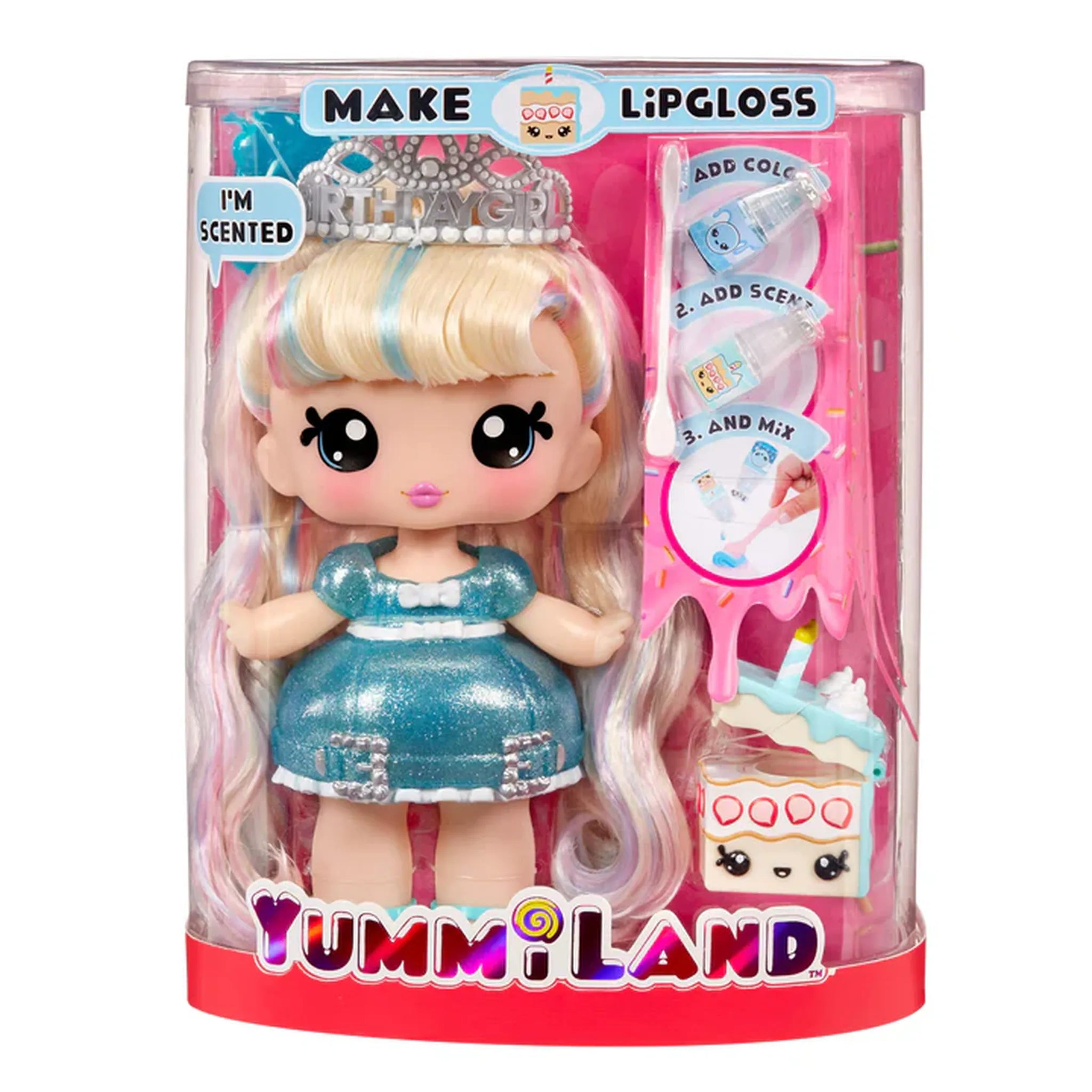 Yummiland Large Doll and Lipgloss Pet-Callie B Cake