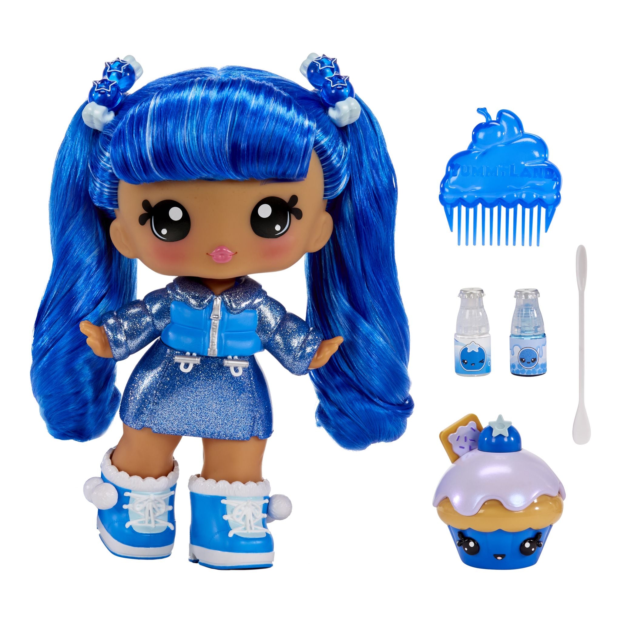 Yummiland Large Doll and Lipgloss Pet-Rory Blueberry