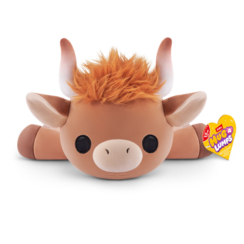 ZURU Hug A Lumps Medium Weighted Plush Series 2 - Holly The Highland Cow.