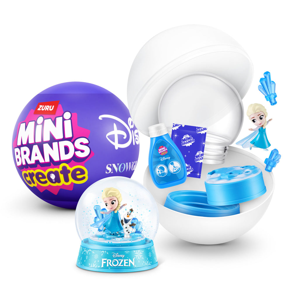 ZURU Mini Brands Create Disney Snow Globes Series 1 Mystery Capsule blind toy.