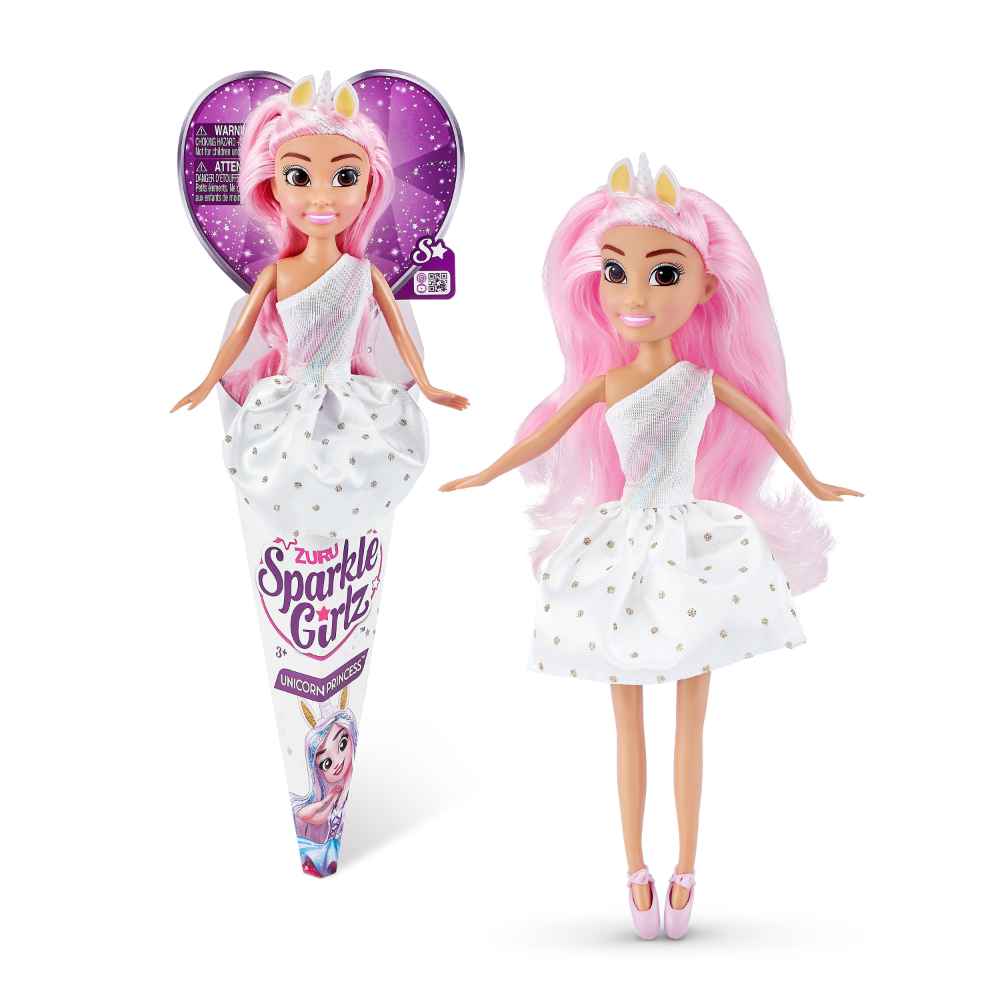 ZURU Sparkle Girlz Unicorn Princess Cone Doll Assorted Styles