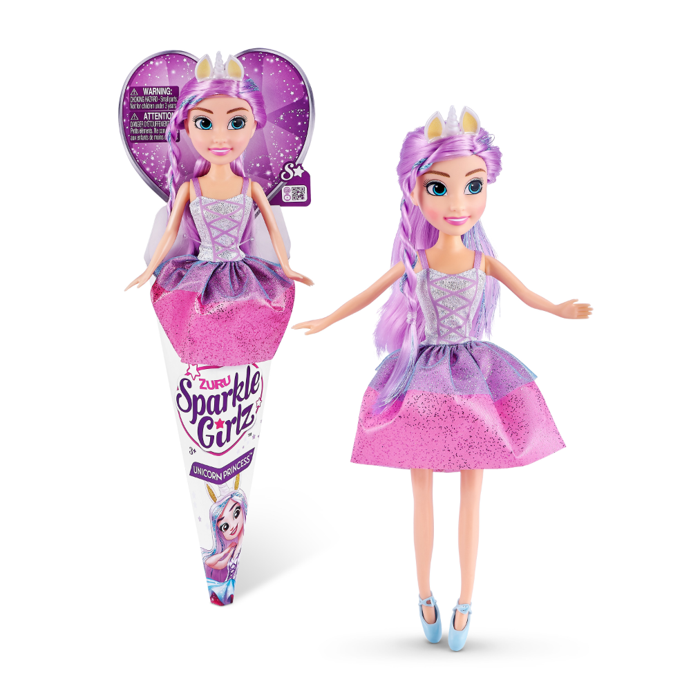 ZURU Sparkle Girlz Unicorn Princess Cone Doll Assorted Styles