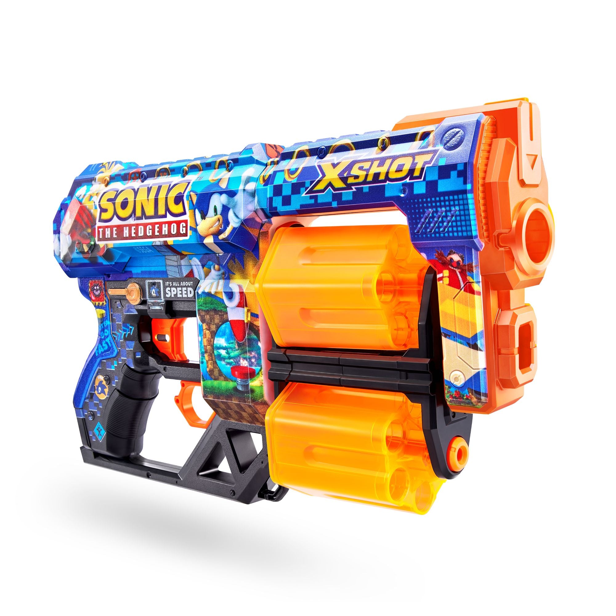 ZURU X Shot Skins Dread Dart Blaster Sonic The Hedgehog
